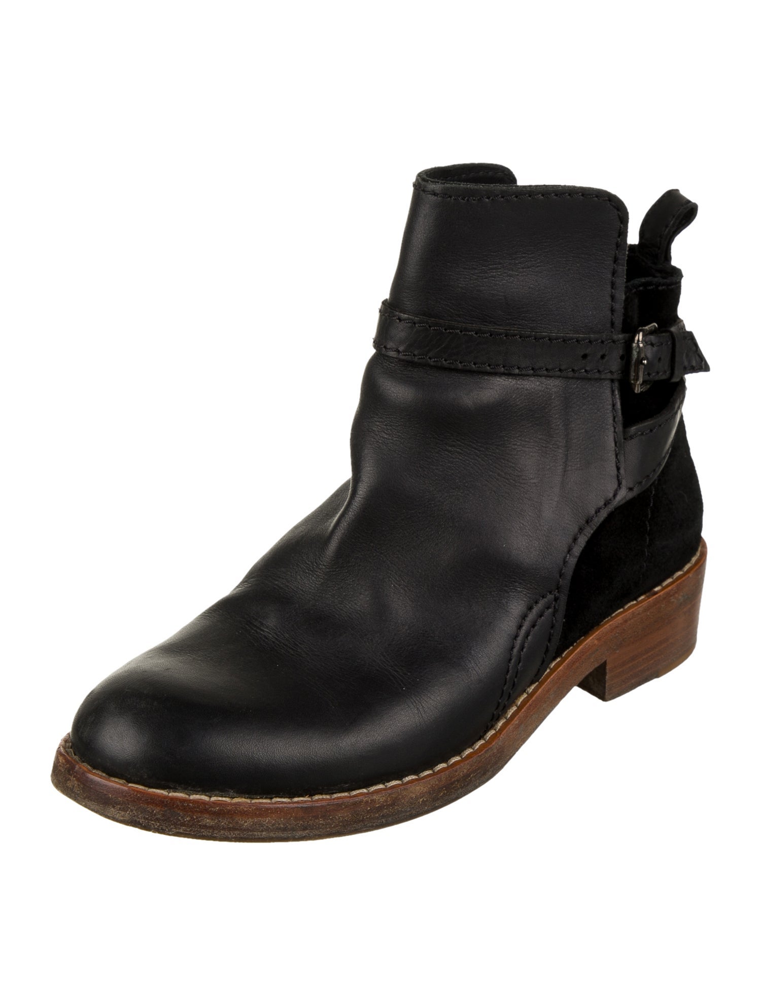 Acne Studios Leather Moto Boots